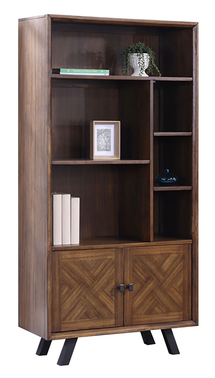 Nevada 2 Door Large Bookcase - Mindi Wood
