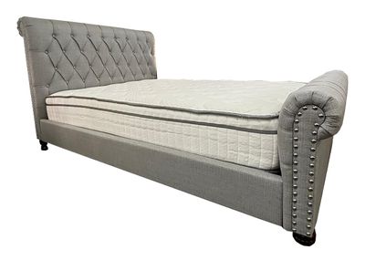 Atlas Bed Frame by Homelee - Linen Grey