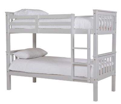 Bronson Single Bunk Bed - Grey | White