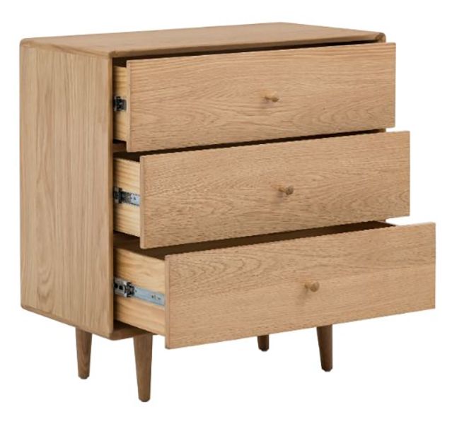 Jenson Oak 3 Drawer Chest