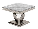 Arturo Lamp Table - Grey Marble Top