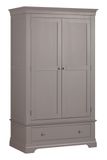 Province Two Door Wardrobe - Grey | White