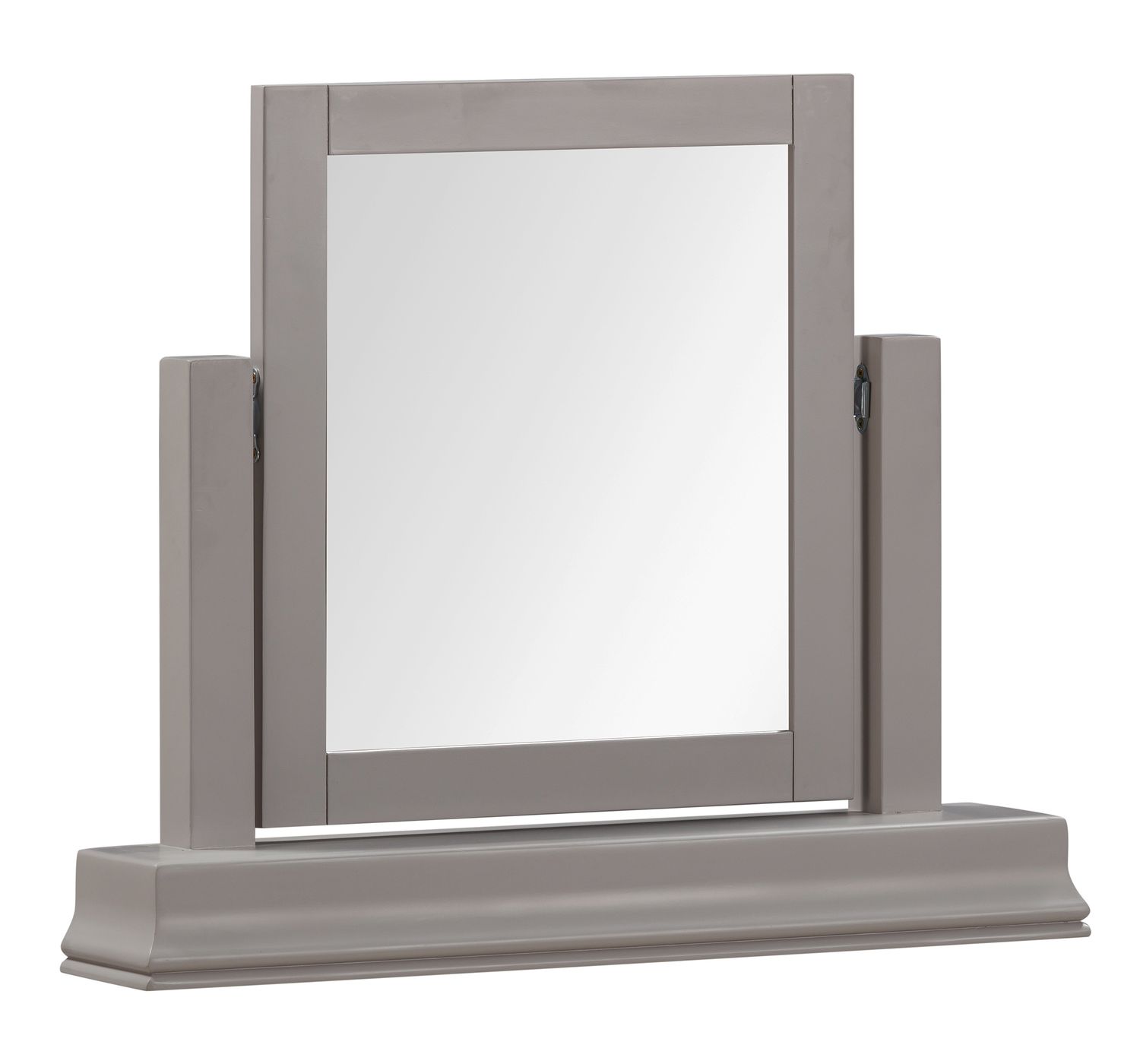 Province Single Mirror - Grey | White