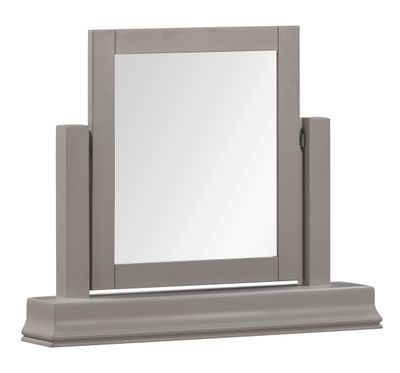 Province Single Mirror - Grey | White