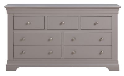 Province 3 over 4 Drawer Chest - Grey | White