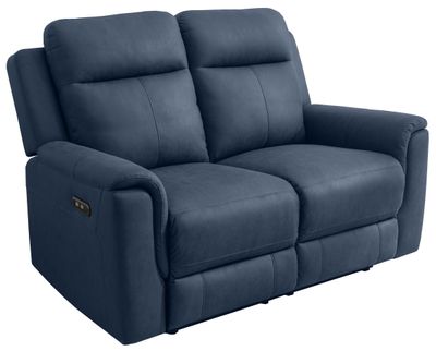 Sherwood 2 Seater Electric Recliner Loveseat - Navy