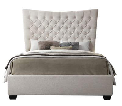 Montreal Bed Frame - Oat White