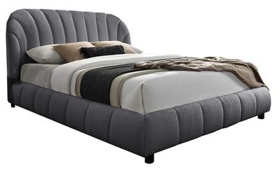 Thrieste Bed Frame - Dark Grey | Stone