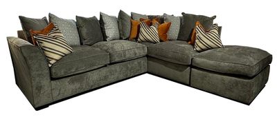 Dorset Corner Suite - Grey | Mink | Nutmeg | Silver
