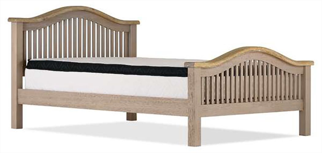 Salou Curved Bed - 4ft 6&#39;&#39; | 5ft - Brushed Oak