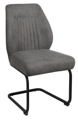 Greystones Dining Chair - Grey PU Leather