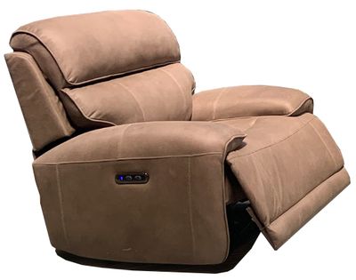 Doris Electric Armchair - Soft Chestnut Fabric Fabric