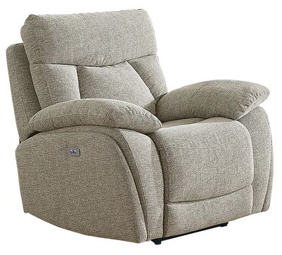 Boston Beige Electric Reclining Armchair