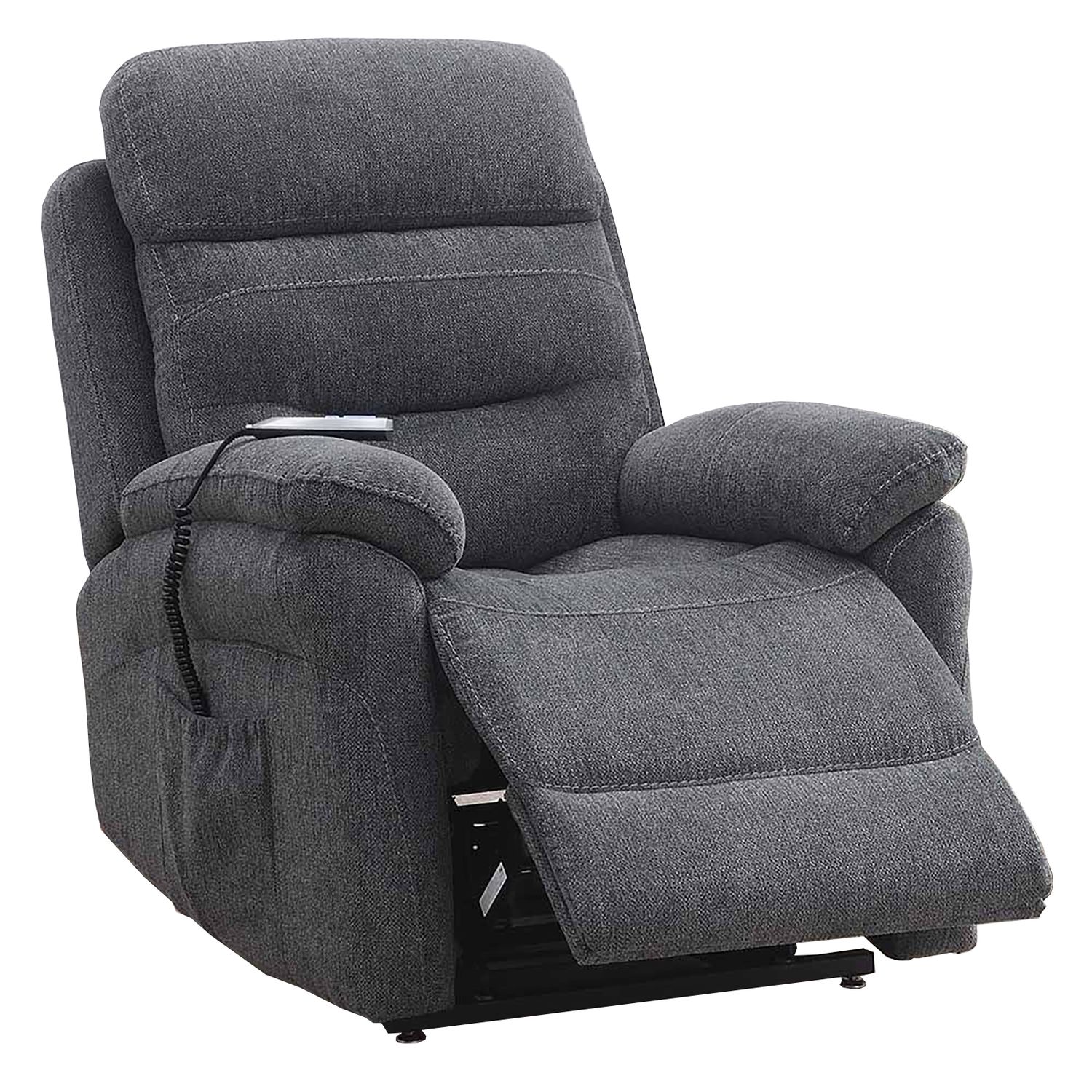 Arianna Lift &amp; Tilt Dual Electric Armchair - Dark Grey | Light Grey | Slate