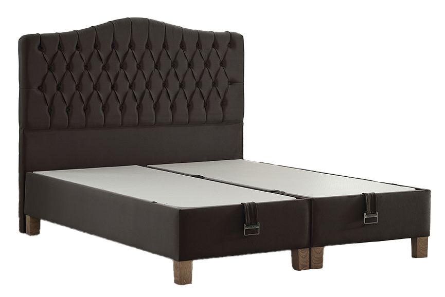 Lebrun Ottoman - Dark Grey | Silver Chenille
