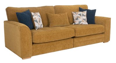 Oscar 4 Seater Sofa - Beige | Cinnamon | Hunter Green | Marine