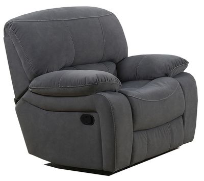 Baxter Reclining Armchair - Dark Grey Fabric