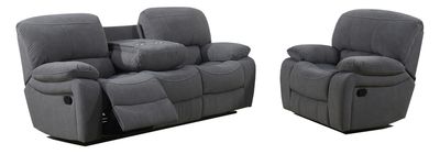 Baxter 3+1+1 - Dark Grey Fabric