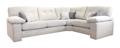 Megan Corner Sofa - Grey | Ivory | Silver | Steel