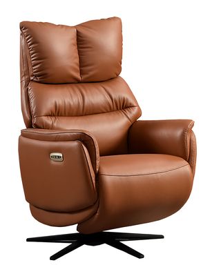 Fabian All Electric Reclining Armchair - Brown | Taupe Leather