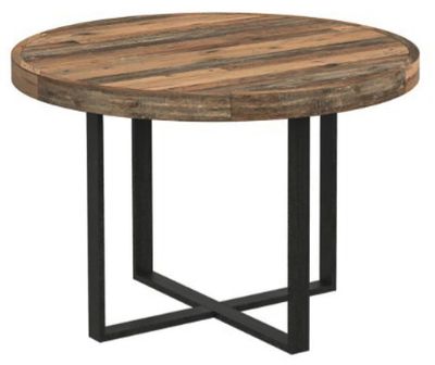 Bronx Reclaimed Oak Round Dining Table