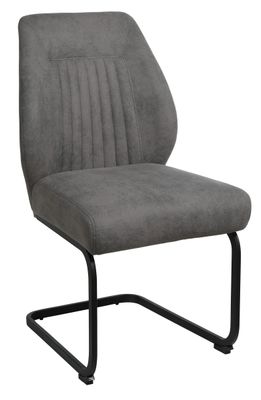 Greystones Dining Chair - Grey PU Leather