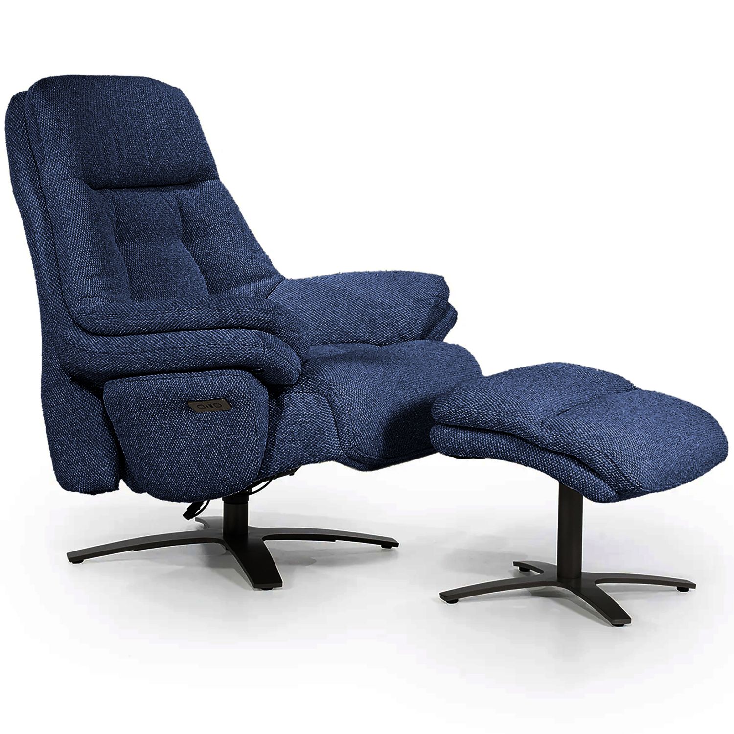 Wave Electric Recliner Armchair with Footstool