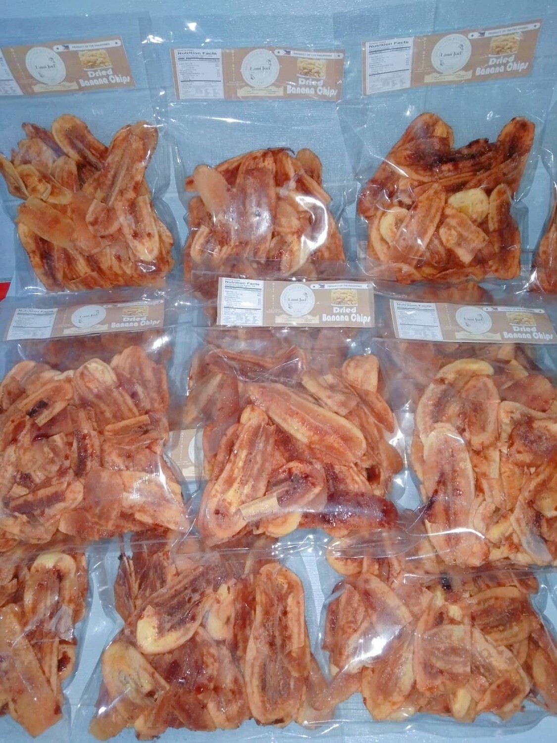 Dried Banana chips (10 packs)