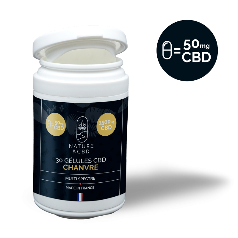 GÉLULES CBD CHANVRE - 50MG