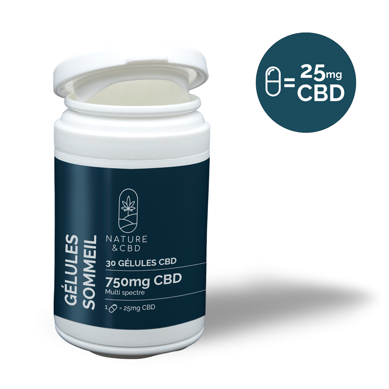 GÉLULES CBD SYMBIOSE SOMMEIL - 25MG