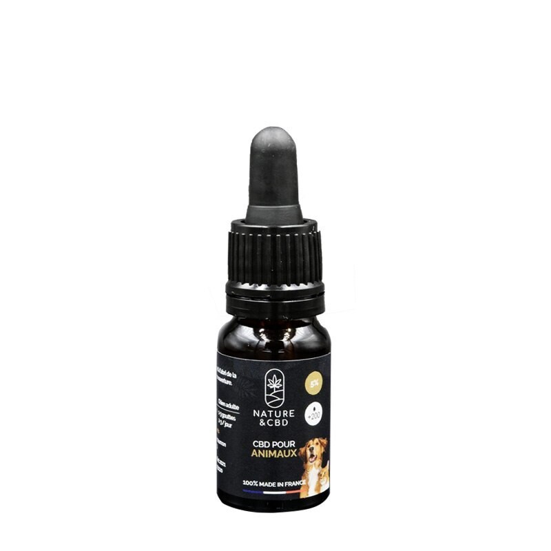 HUILE CBD POUR ANIMAUX 5% - 10ML