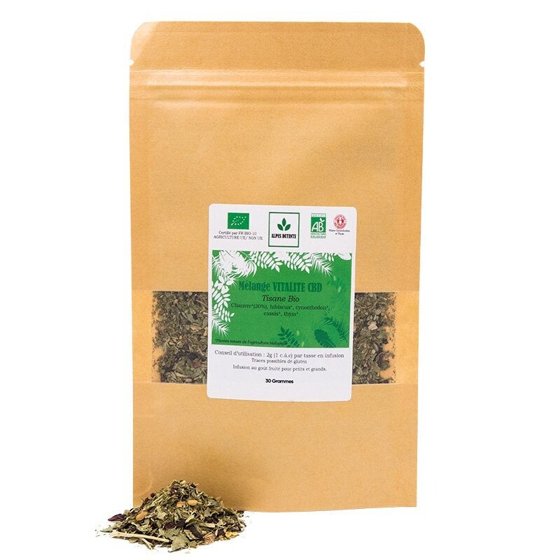 MÉLANGE VITALITÉ CBD – TISANE BIO