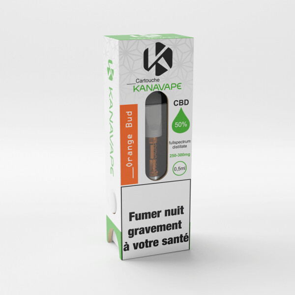 Cartouche de vapotage 50% cannabinoïdes plus CBD - Orange Bud
