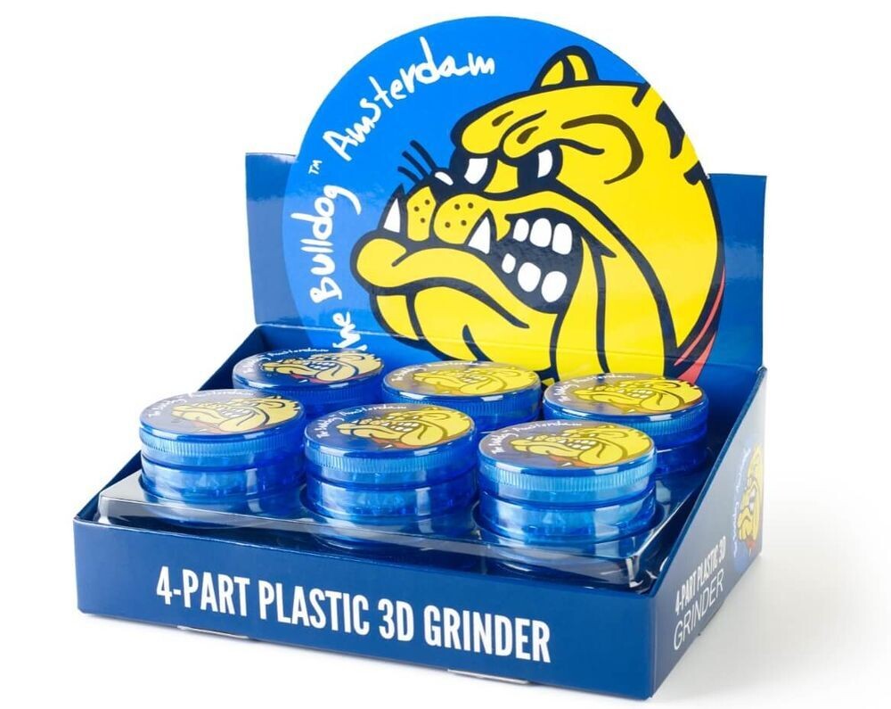LE BULLDOG GRINDER ACRYLIQUE 4 PARTIES (12 UNITÉS)