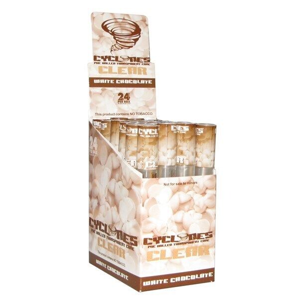 CYCLONES CLEAR 1X24 CHOCOLAT BLANC