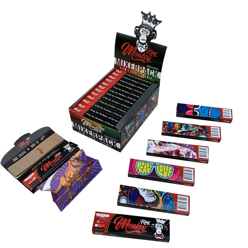 KING MONKEY MIXERPACK KS PAPER + FILTRES ÉCRUS + RAYON X24