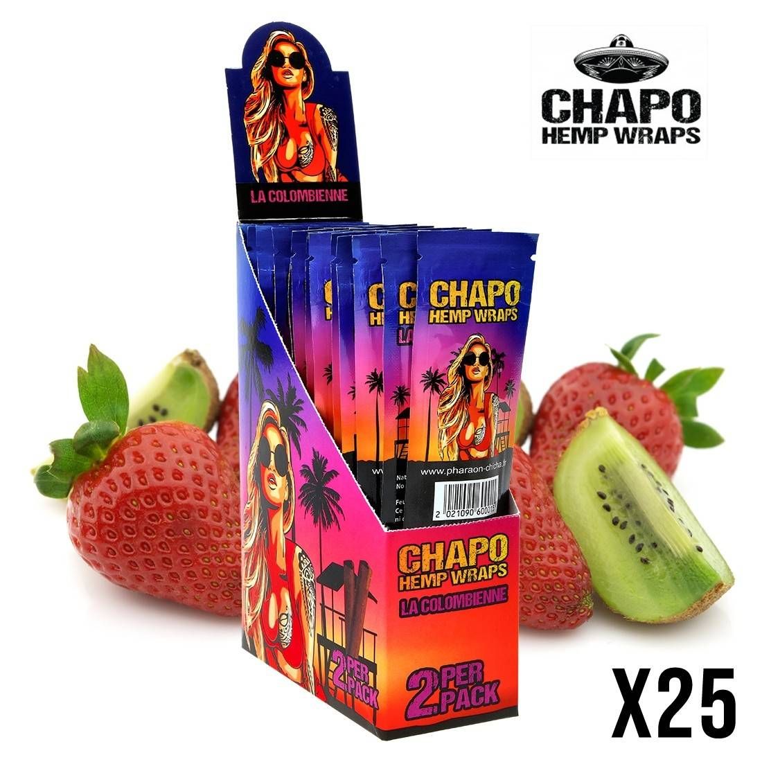 BLUNT SANS TABAC CHAPO LA COLOMBIENNE DISPLAY DE 25