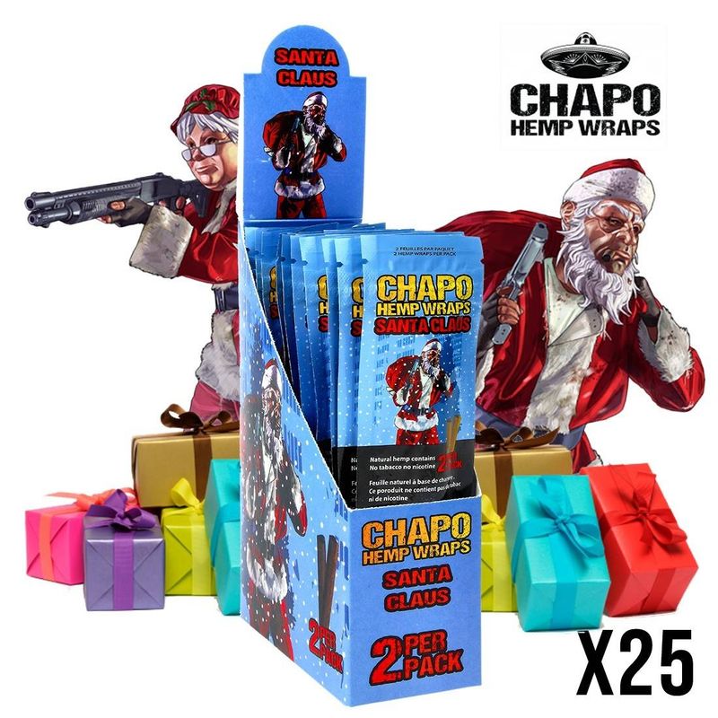 BLUNT SANS TABAC CHAPO SANTA CLAUS DISPLAY DE 25