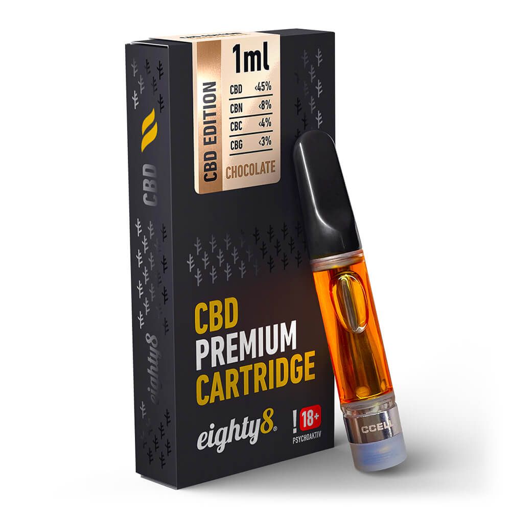 Eighty8 Chocolate 45% CBD Cartouche (10pcs/présentoir)