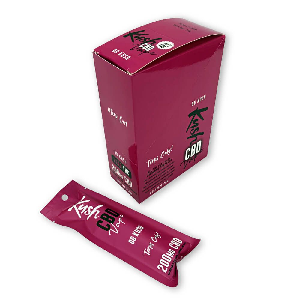 Kush CBD Puff Jetable OG Kush 200mg CBD (10pcs/boite)
