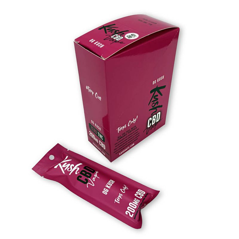 Kush CBD Puff Jetable OG Kush 200mg CBD (10pcs/boite)