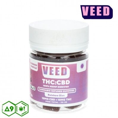GUMMIES VEED RAINBOW DELTA 9 300MG - CBD 450MG