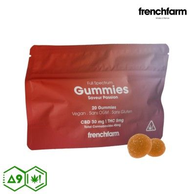 GUMMIES FRENCHFARM PASSION DELTA 9 100MG - CBD 600MG
