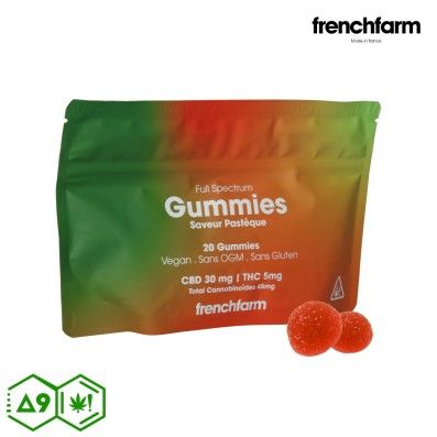 GUMMIES FRENCHFARM PASTEQUE DELTA 9 100MG - CBD 600MG