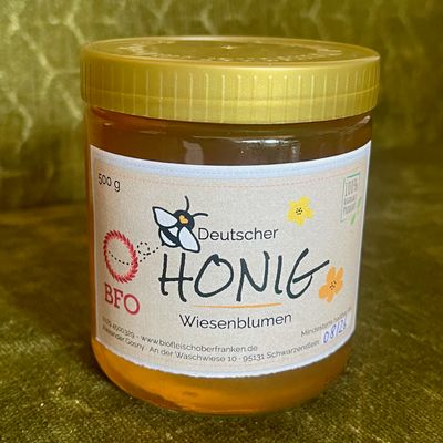 Honig Wiesenblumen aus Oberfranken 500g Glas