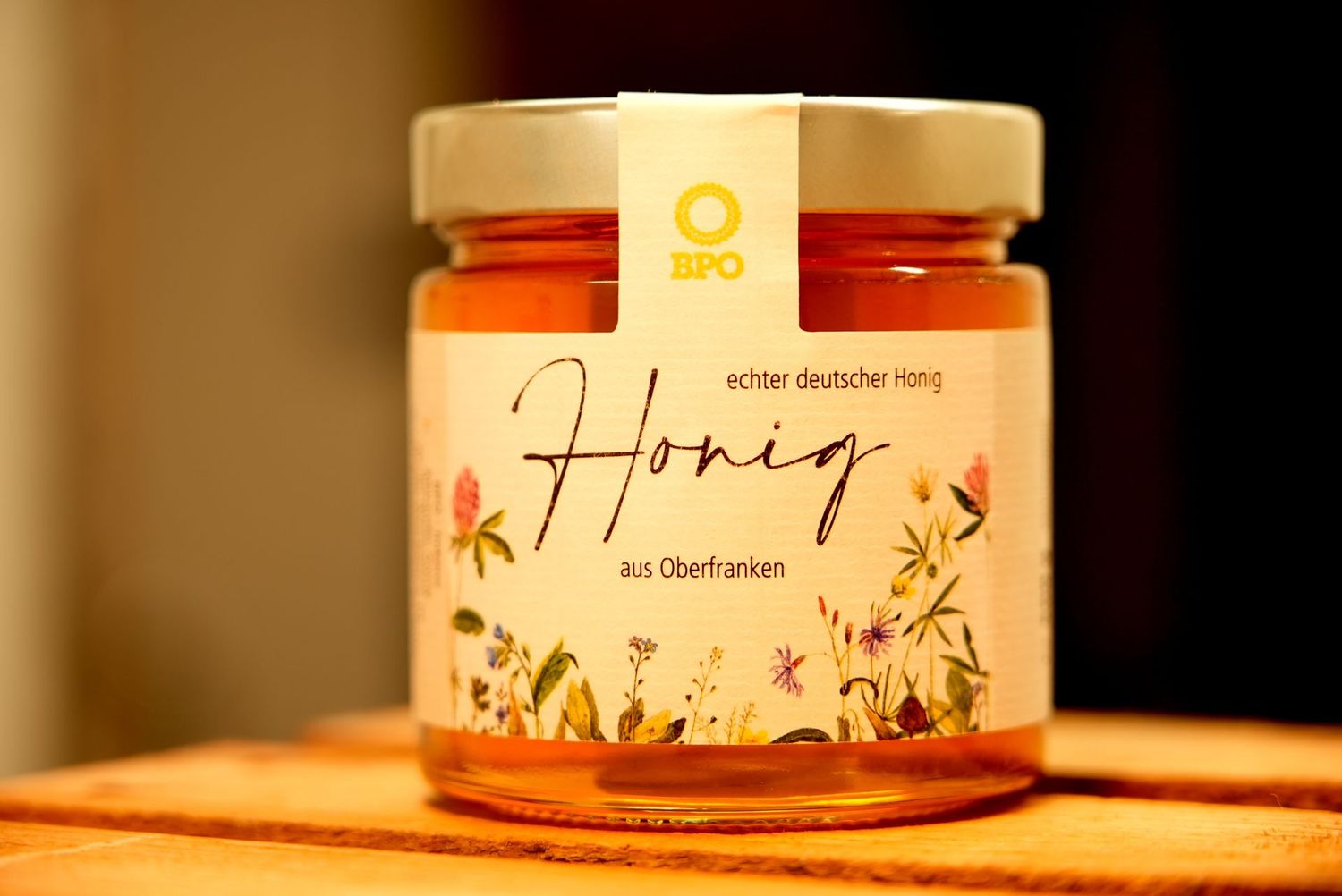 Honig Wiesenblumen aus Oberfranken 500g Glas Honig Wiesenblumen aus Oberfranken 500g Glas