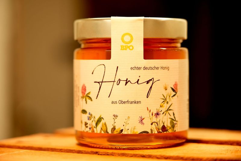 Honig Wiesenblumen aus Oberfranken 500g Glas Honig Wiesenblumen aus Oberfranken 500g Glas