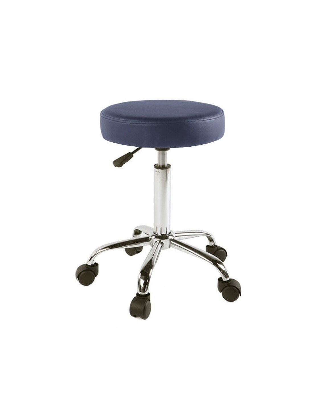 Taburete para clínica con ruedas.
