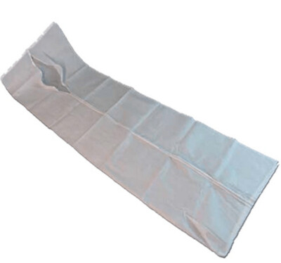 Saco sudario para cadáveres desechable.