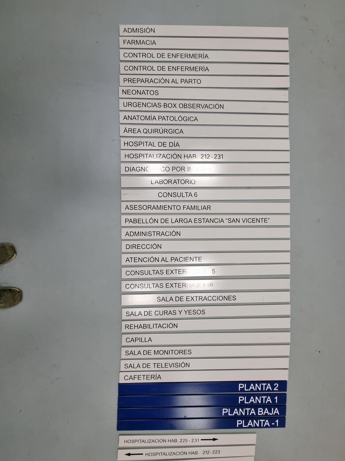 Directorio hospitales y clínicas. Carteles hospital. Alquiler carteles hospital.